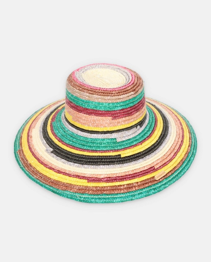 Sombrero Cuchi de paja natural desflecado – ZAHATI